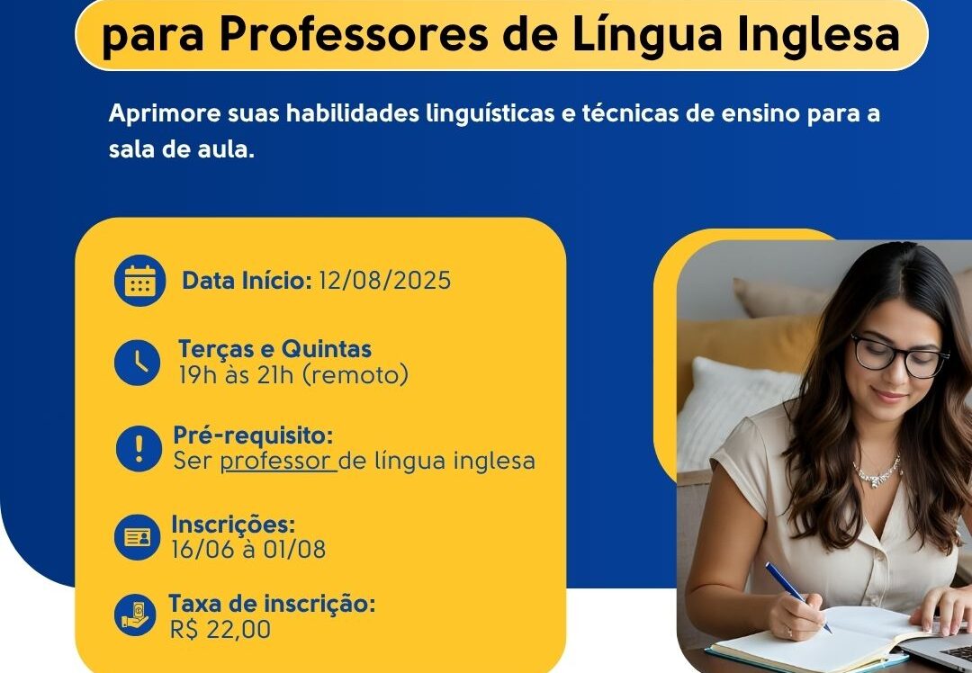 Curso CEL-0427: FORMAÇÃO LINGUÍSTICA PARA PROFESSORES DE LÍNGUA INGLESA I