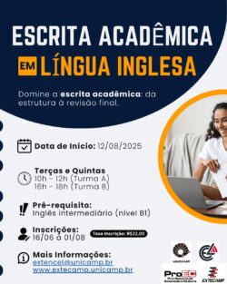 Curso CEL-0425: ESCRITA ACADÊMICA EM LÍNGUA INGLESA I